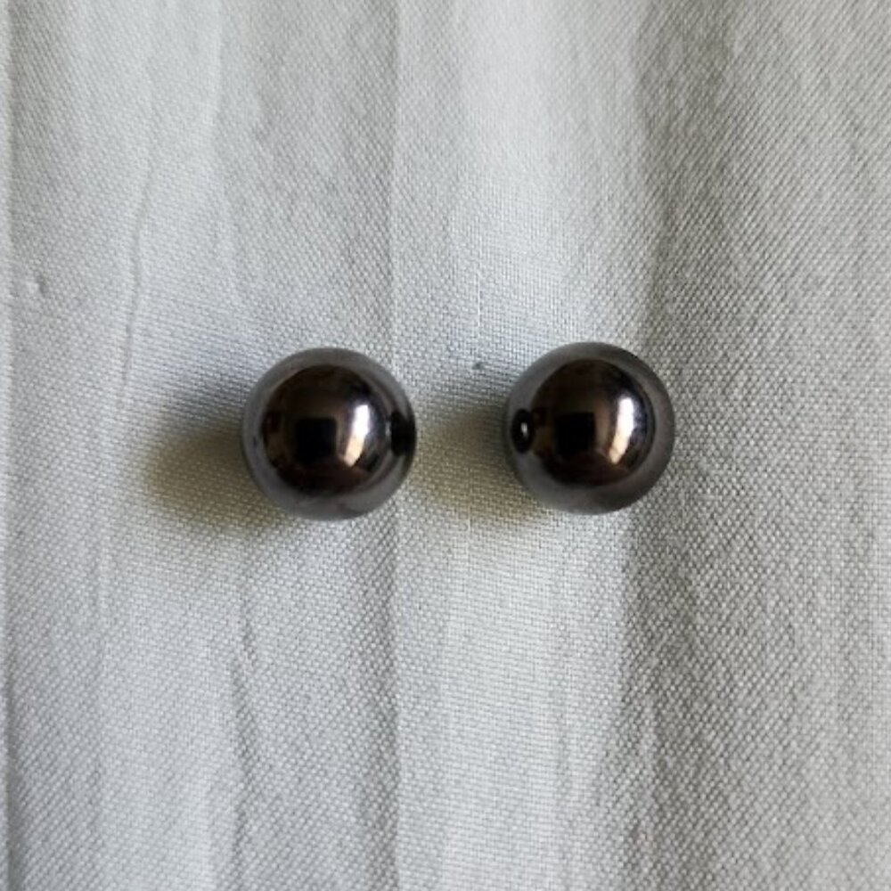 Black Stud Earrings